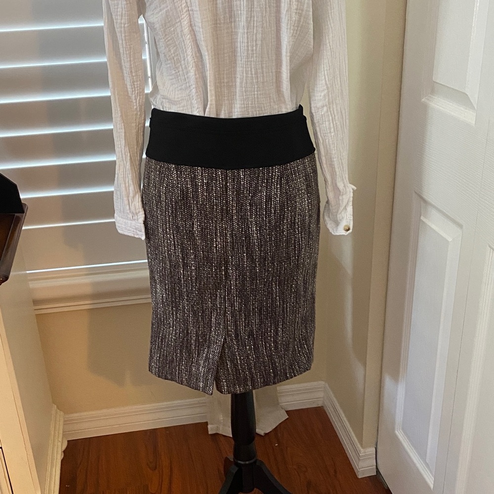 The Limited Tweed Pencil Skirt Size 4 Wide Waistband Career Office Workwear - Picture 5 of 9